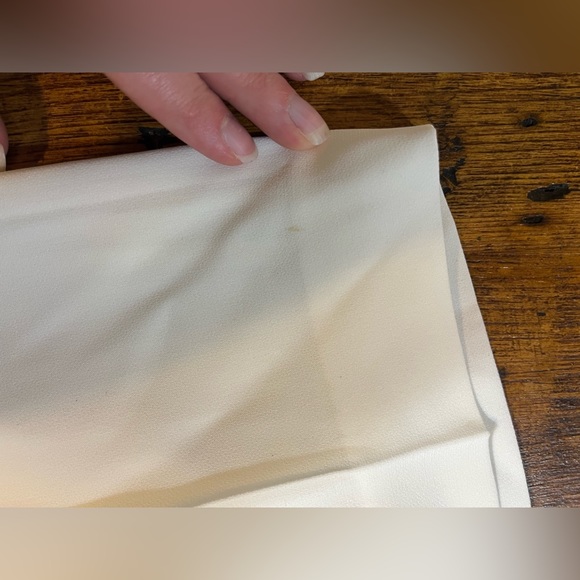 NWT! Lafayette 148 New York Barrow White Lined Pants size 16W- HAS MARKS - Picture 14 of 16